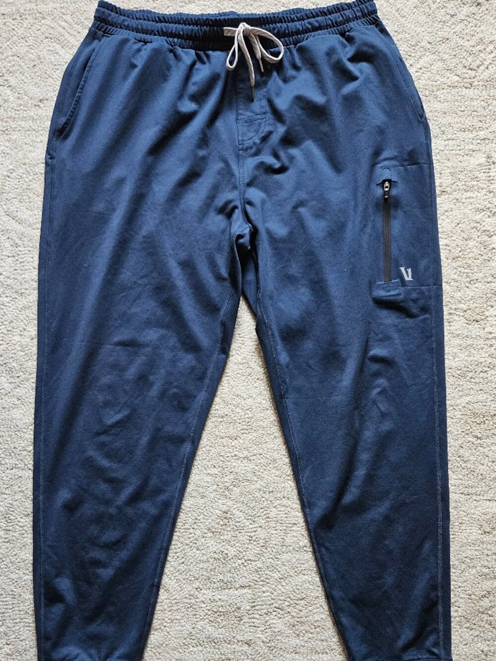 Vuori Men's Sunday Performance Jogger Large L Blue Pull-On Pants Athleisure V416